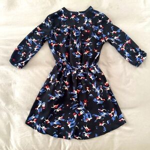 LUSH Flowy Abstract Print Long Sleeve Dress | Size S